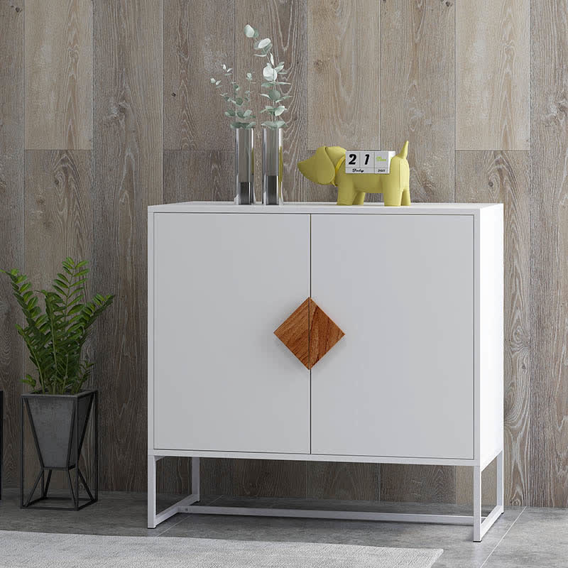 Wooden Sideboard Storage With Open-Doors