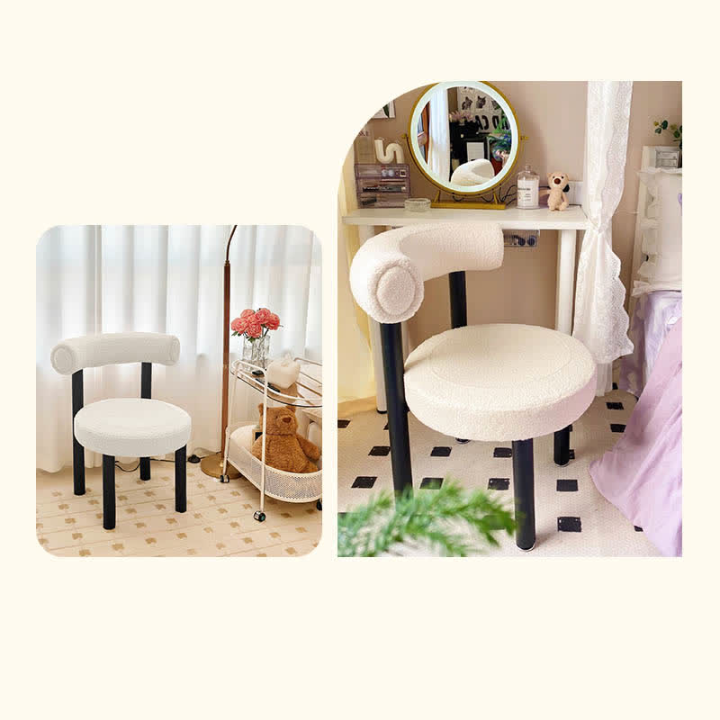 2x/4x Makeup Chairs Dresser Stools Velvet Seats