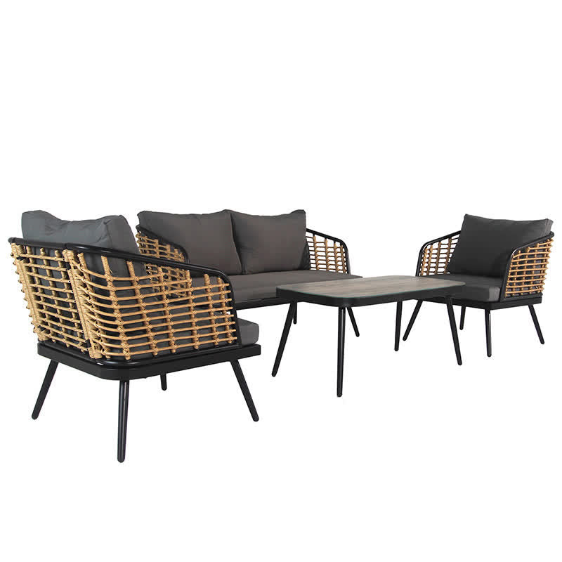 4 Seaters Patio Set Coffee Table Chairs