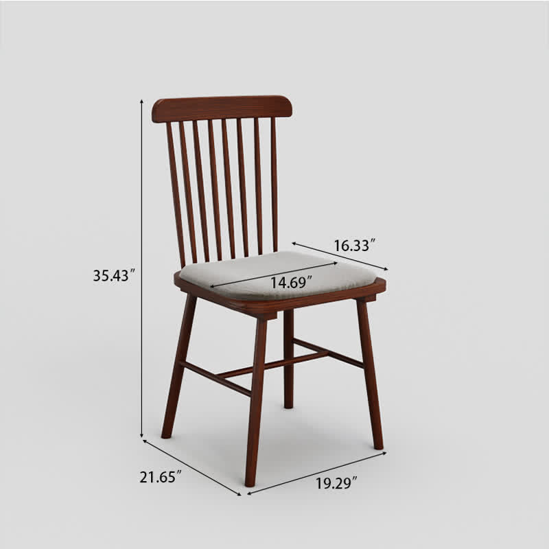 2x/4x/6x Farmhouse Retro Wood Dining Room Chairs