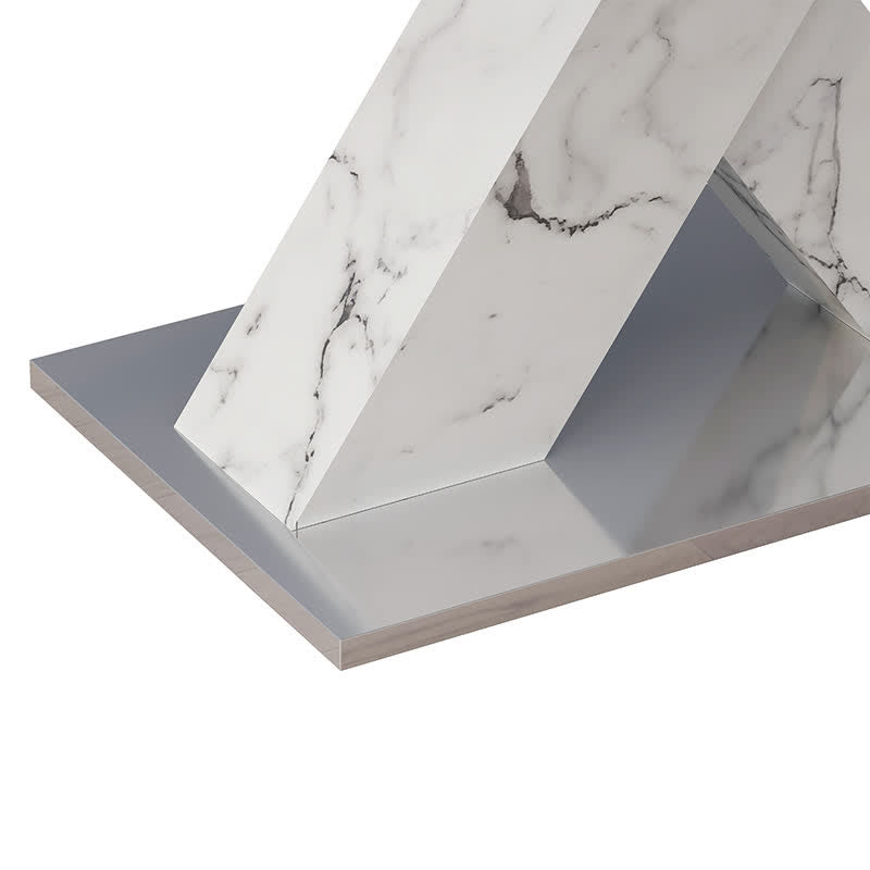Rectangular Dining Table Stretchable Tabletop - image 9
