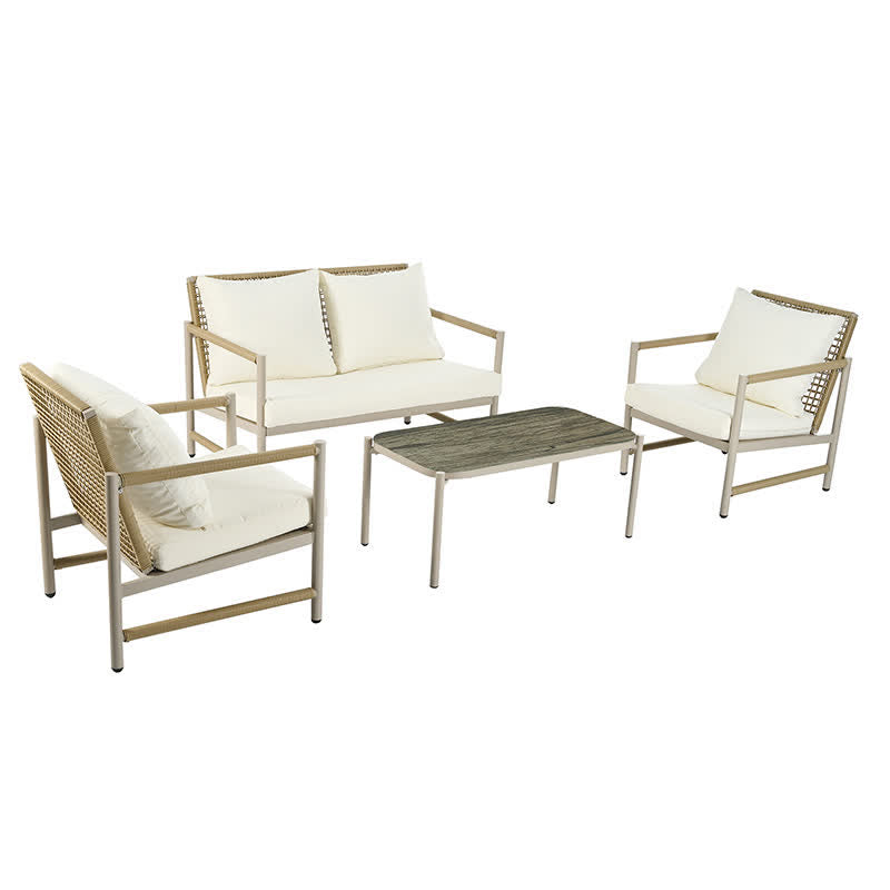 Table Chairs 4-Seaters Patio Furniture Set