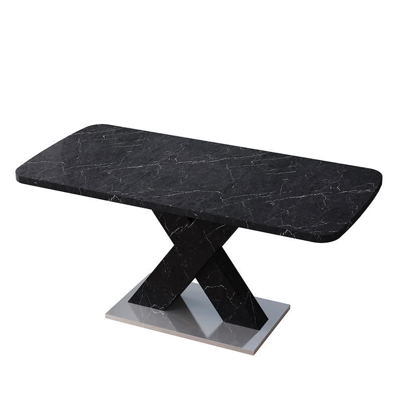 Rectangular Dining Table Stretchable Tabletop - image 12