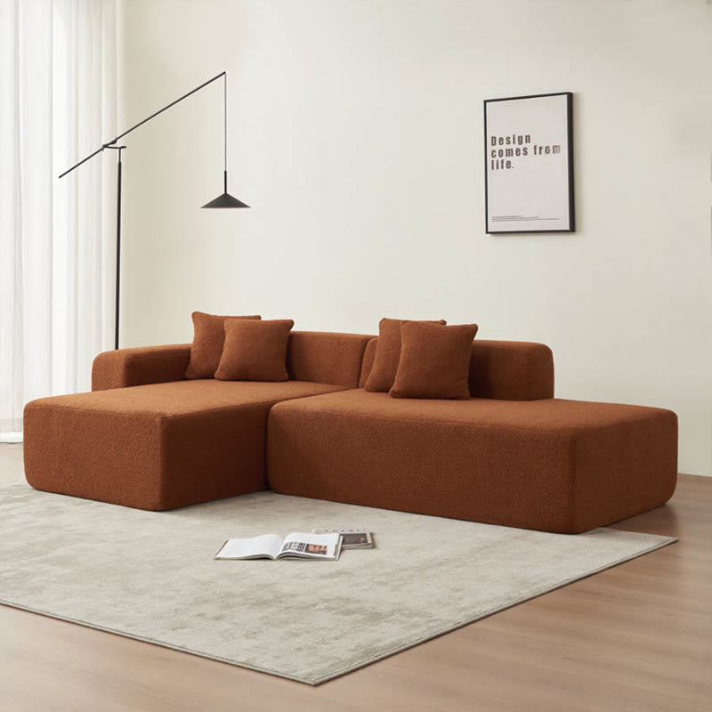 Modular L-shaped Installation-Free Compression Sofa