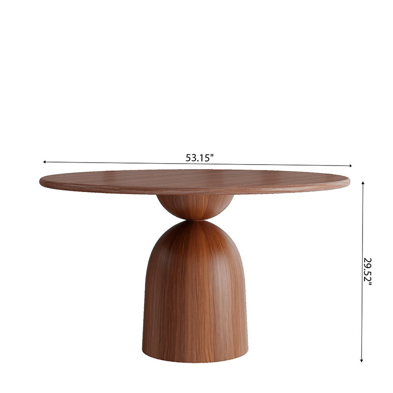 Round Wooden Kitchen Dining Table