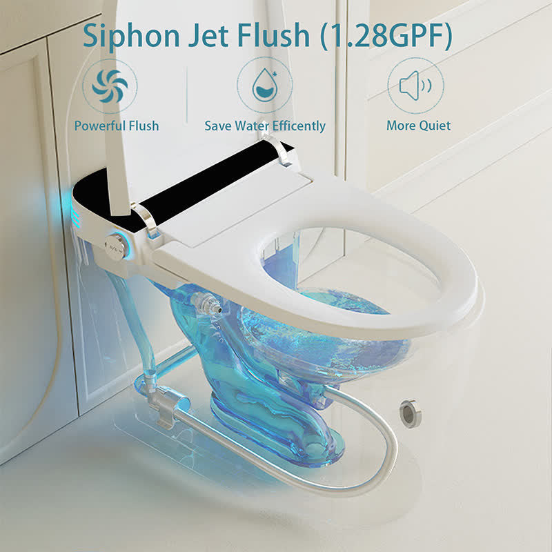 Smart Toilet with Heated Bidet Seat