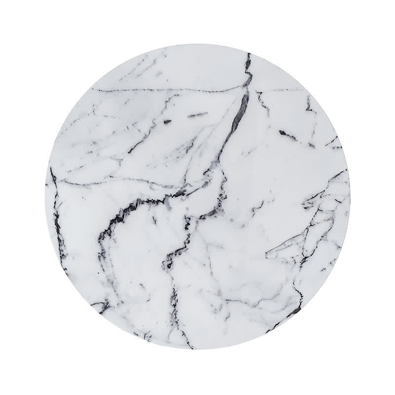 Round Dining Table Printed Marble DeskTop