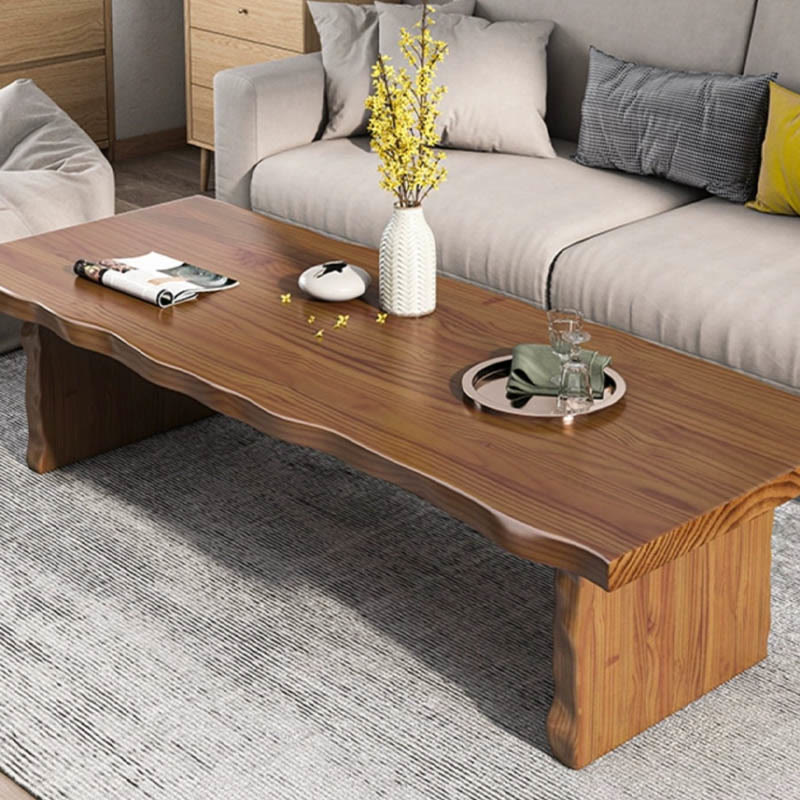 No Splicing Natural Wood Coffee Table