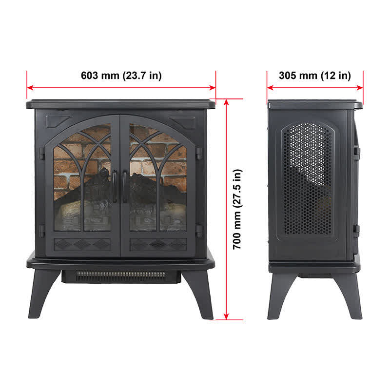 3D Infrared Electric Stove Fireplace