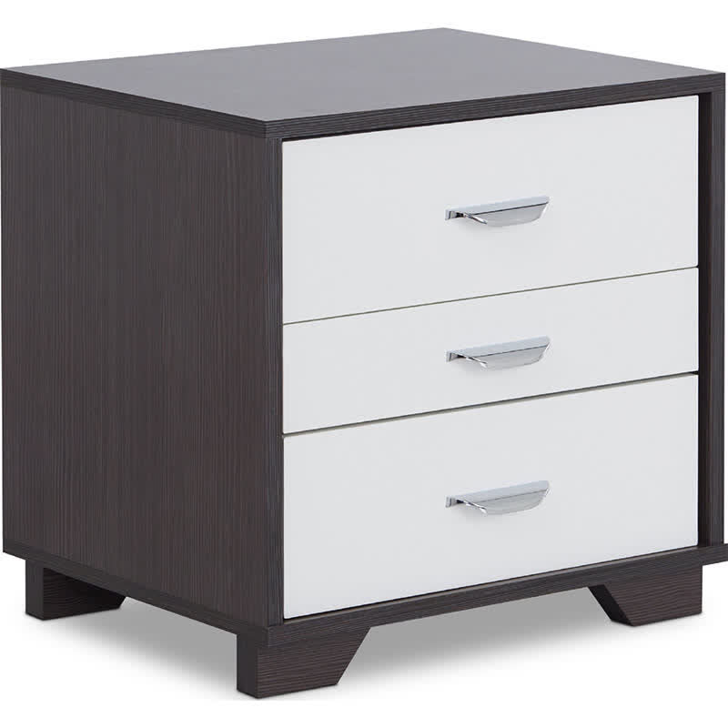 Drawer Nightstand Solid Wood Bedside Table