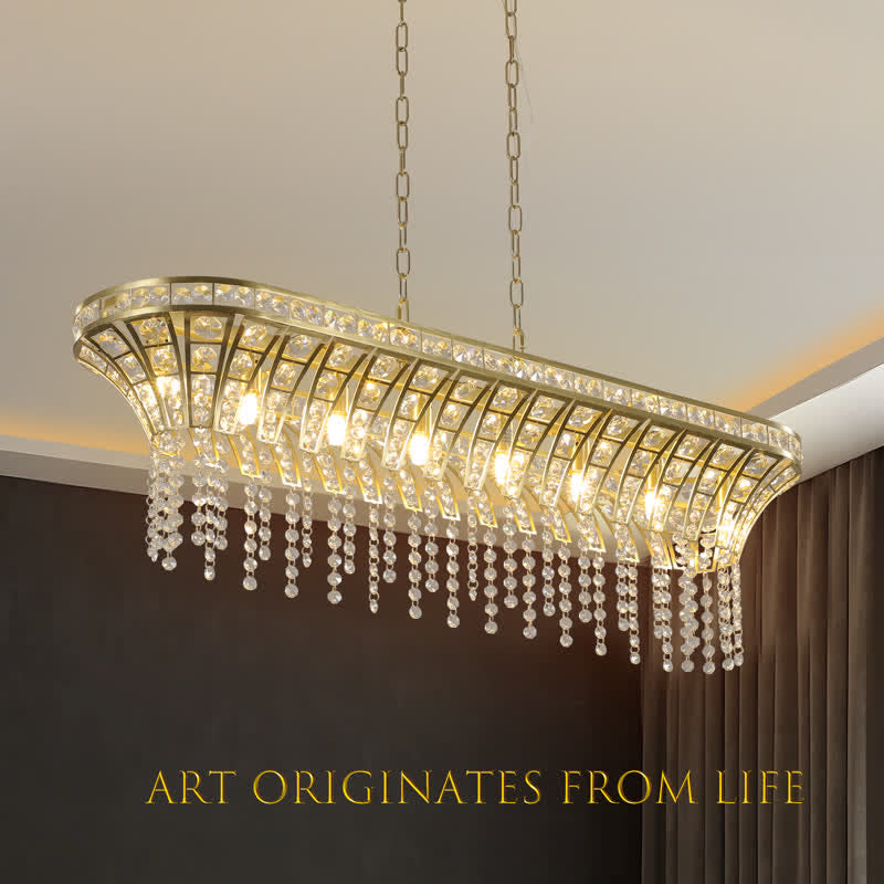 Island Light Crystal Ceiling Chandelier Kitchen - image 6