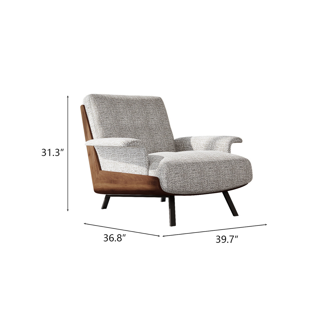 Wing Fabric Indoor Lounge Armchair Sofa