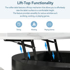 Lift-Top Coffee Tables & 3 Ottomans - image 5