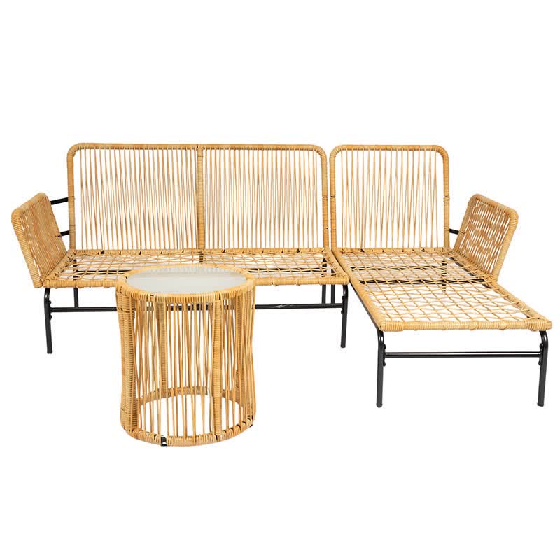 Outdoor Patio Wicker Table Chairs Set