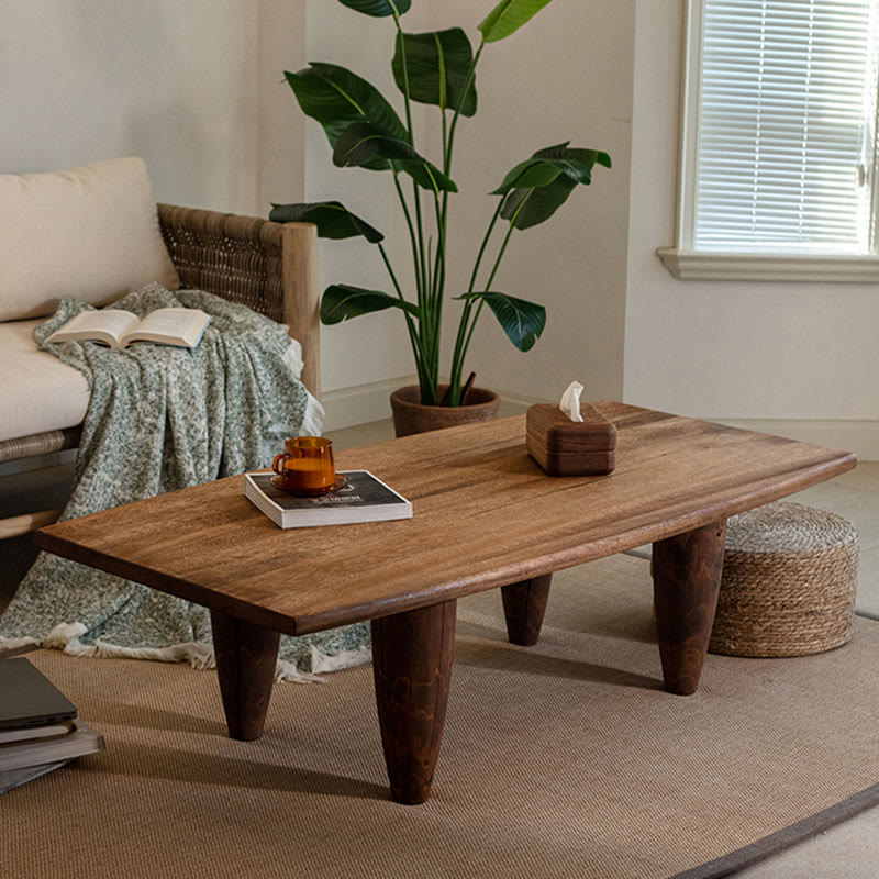 Simple Ash Wood Square Coffee Table