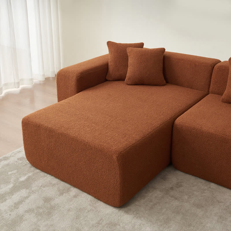 Modular L-shaped Installation-Free Compression Sofa