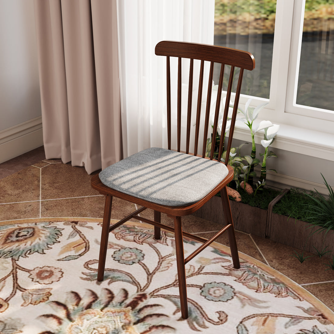 Farmhouse Retro Wood Dining Room Chairs