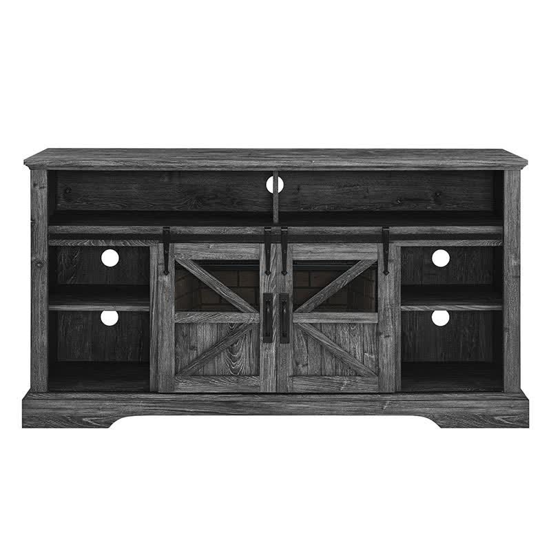 60" Electric Fireplace Farmhouse Sideboard