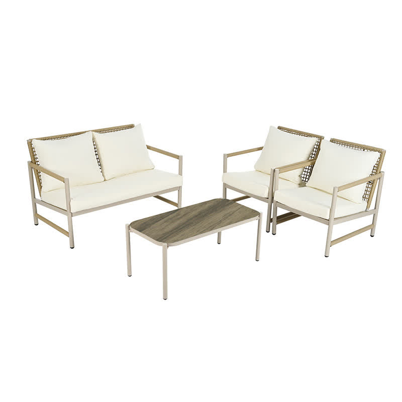 Table Chairs 4-Seaters Patio Furniture Set