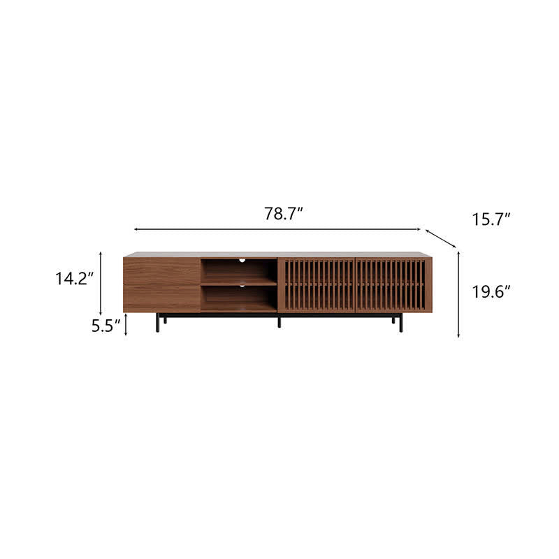 Durable Wood TV Console Stand 78.7"