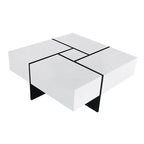 Extendable Coffee Table Square Cocktail Table - image 3
