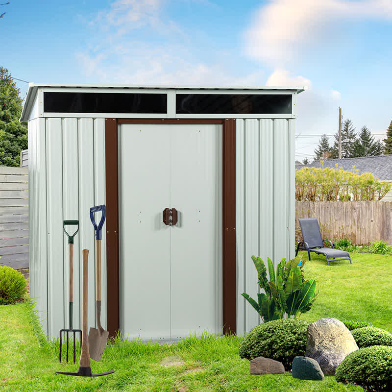 Outdoor Roomy Interior Storage Shed 6 x 5ft