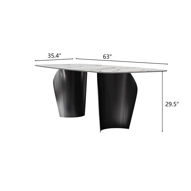 Modern Dining Table Stable Three-Dimensional Base