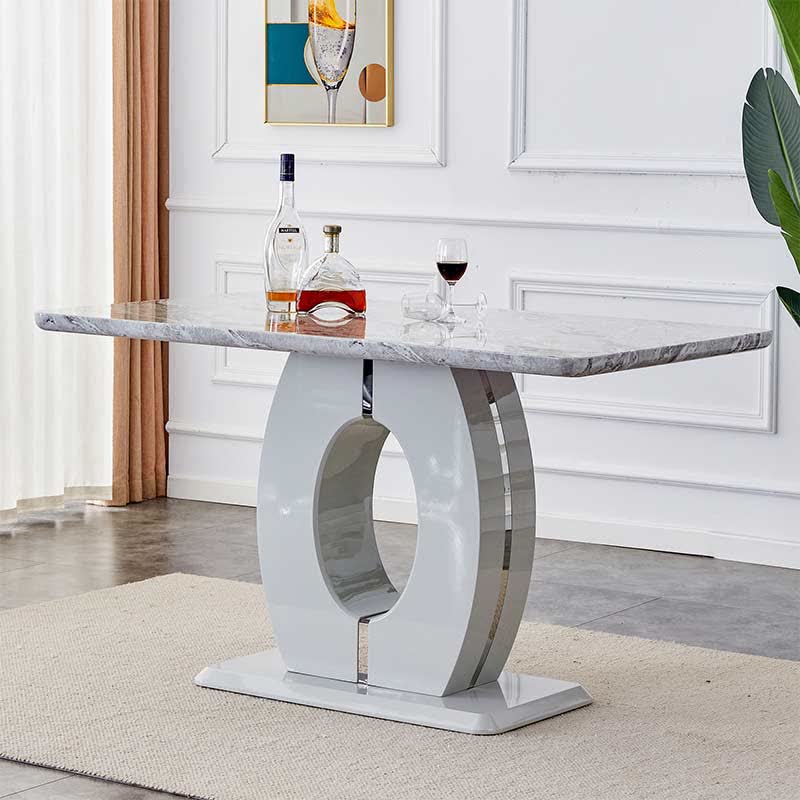 Luxury Dining Table Kitchen Furnitures Gray