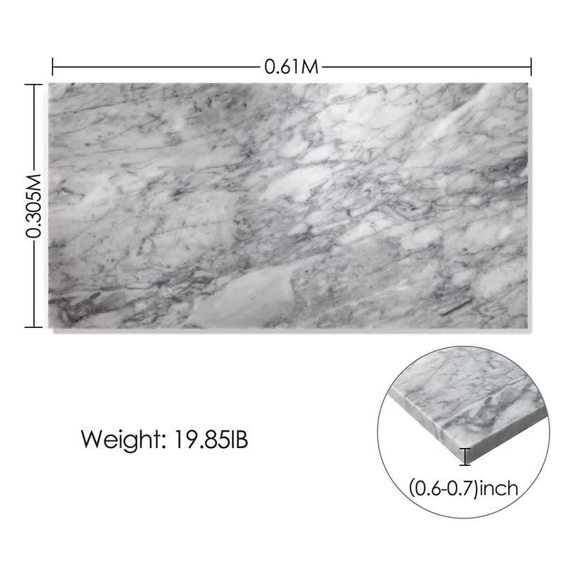 12x24 Polished Marble Tiles Gray (8 sq. ft./case)