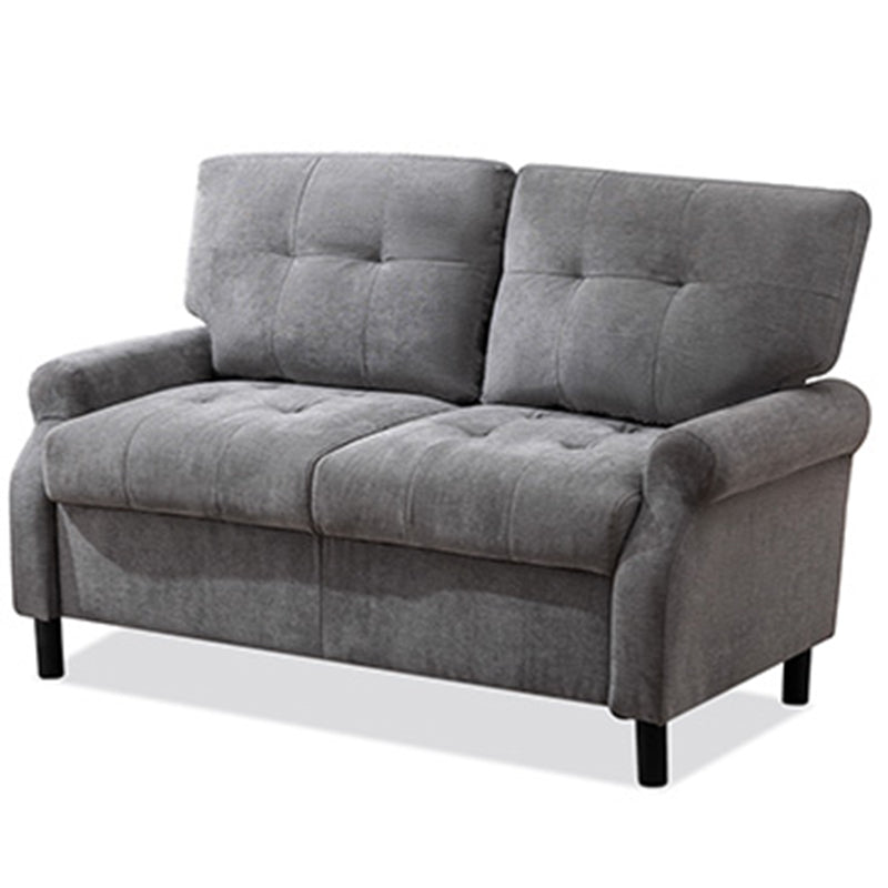 Loveseat Sofa Small Space Wooden Couch