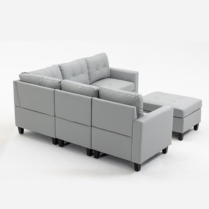 Modular Sectional Sofa Cushion Ottoman Set