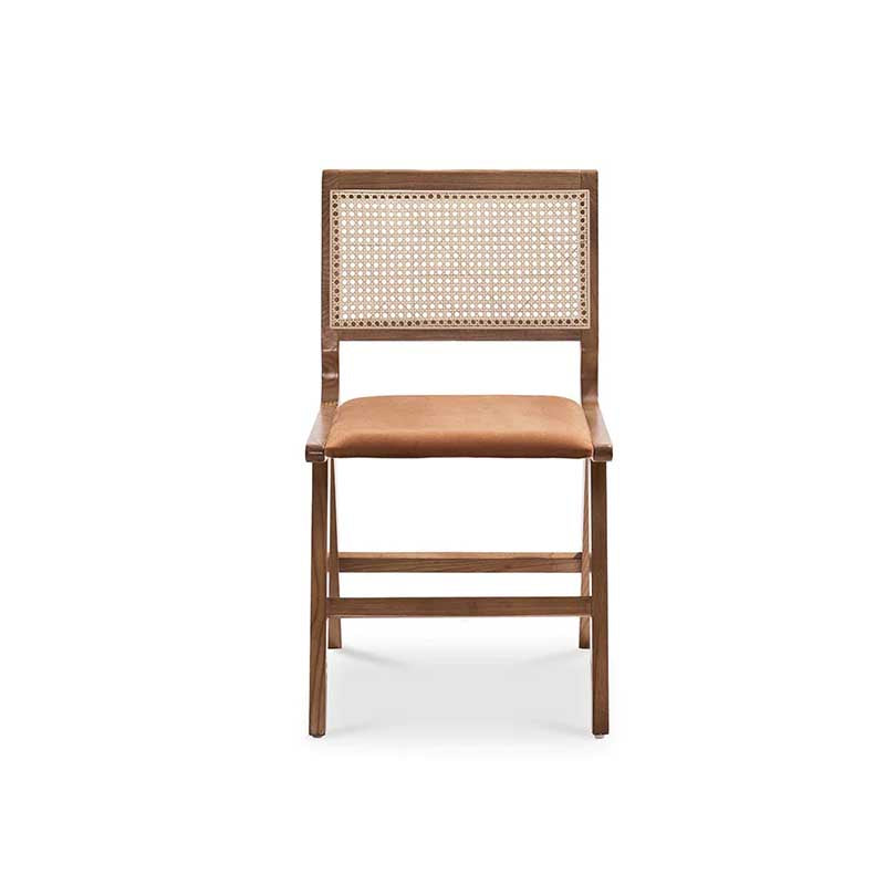 Mid-Century Rattan Farmhouse Dining Chairs