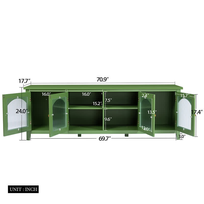 TV Cabinet Antique Green 71"