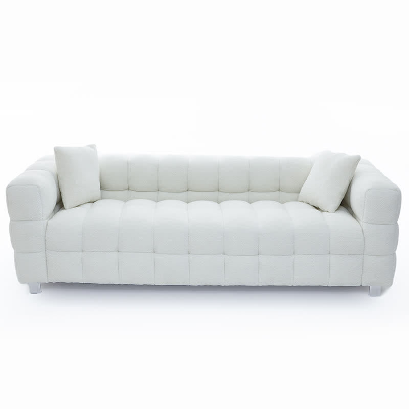 Grain Fleece Fabric Sofa Pillows Set