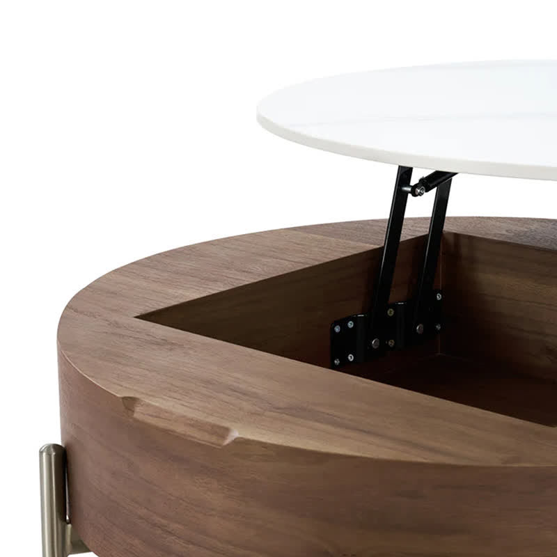 Lift-Top Coffee Table With Uphostered Stools