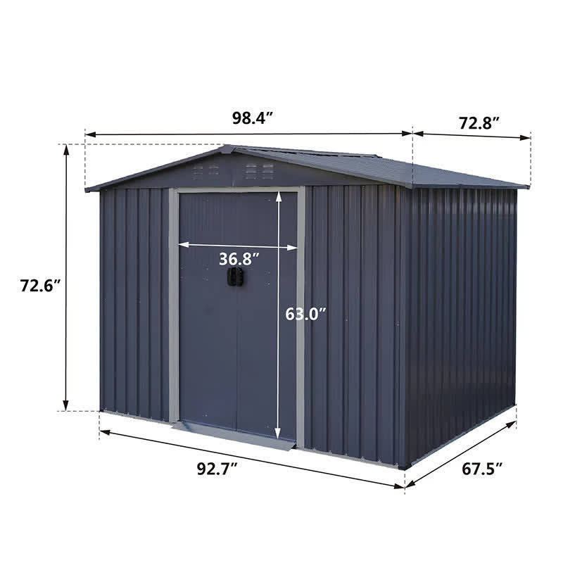 Outdoor Garden Storage Shed 8 x 6 FT