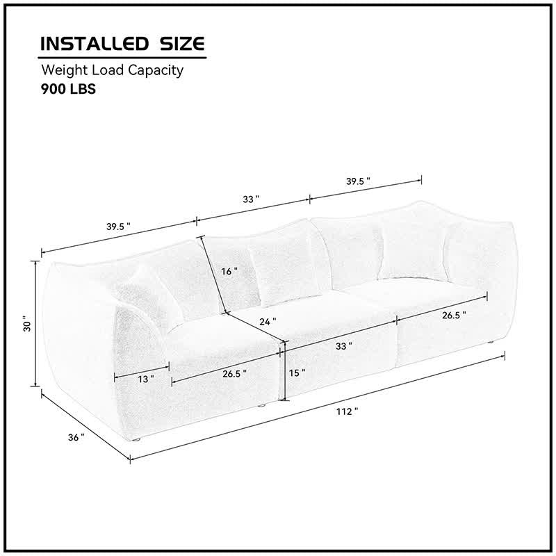 Small Space Free Combination Sectional Sofa