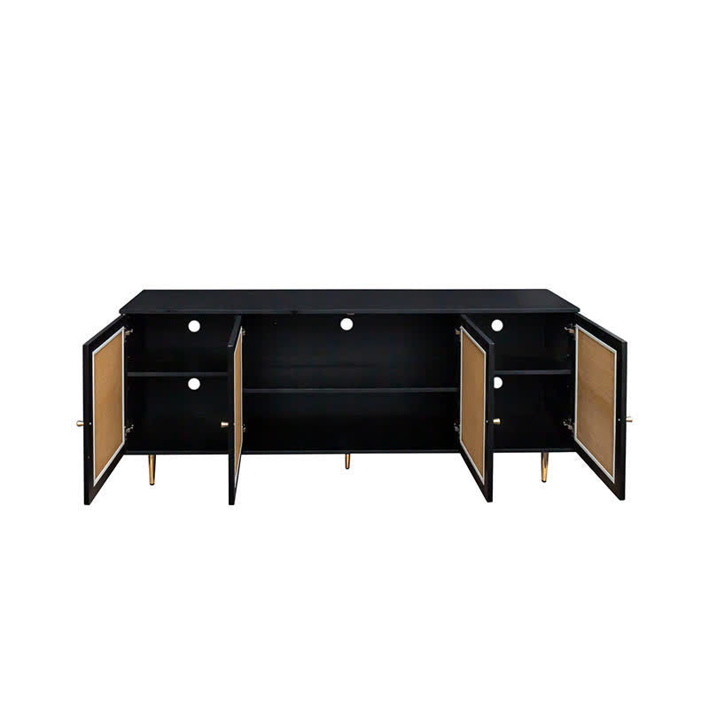 Rattan Sideboard Buffet Cabinet 70"