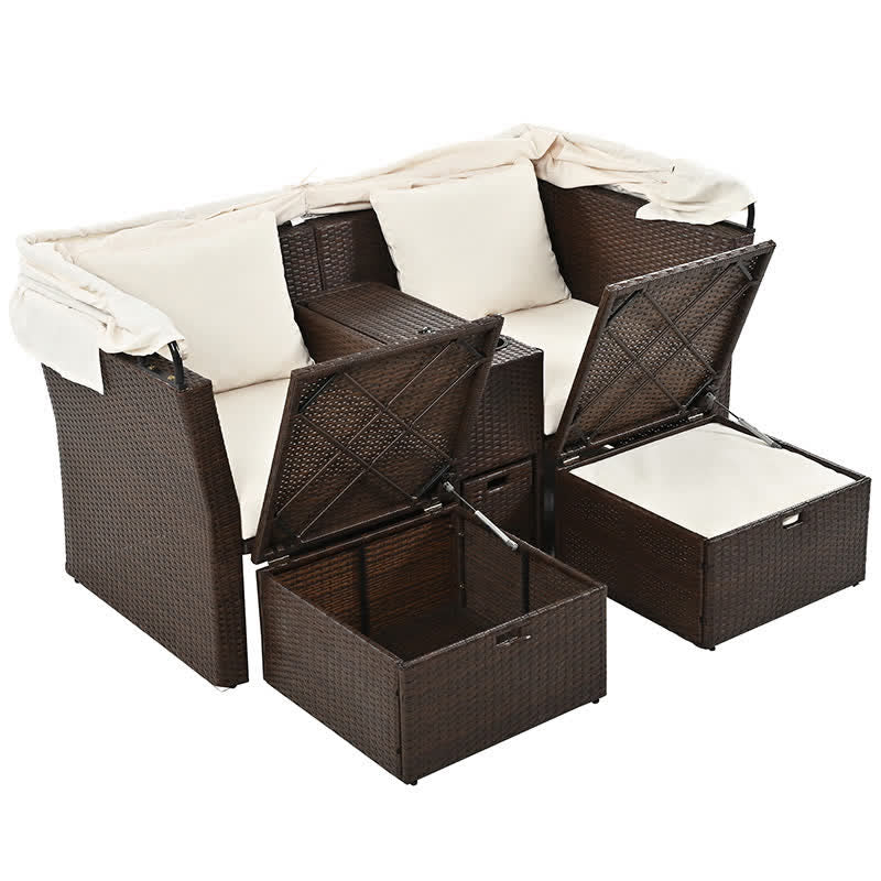 Outdoor Patio Daybed Loveseat Sofa Set