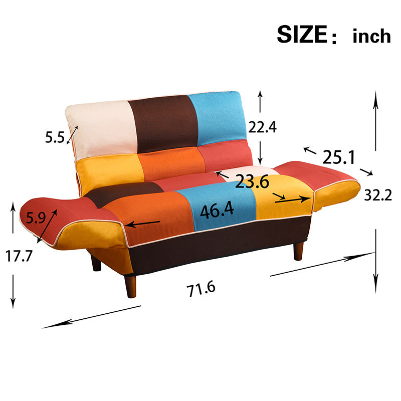 Small Space Sofa Bed Colorful Armchairs