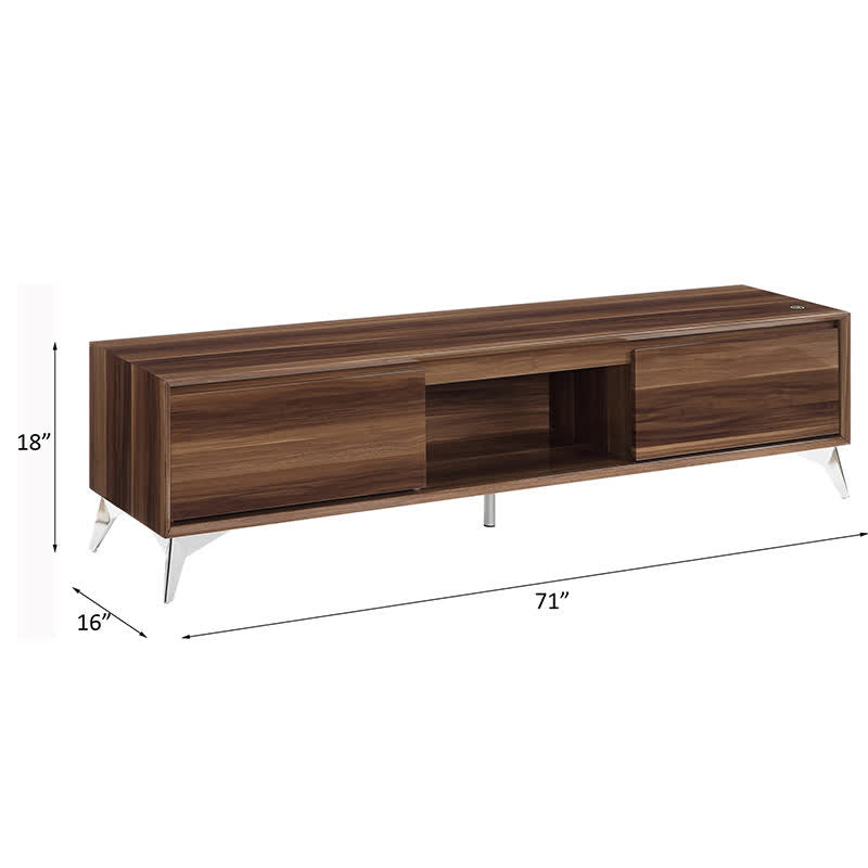 TV Stand LED Light Sideboard Cabinet 71"