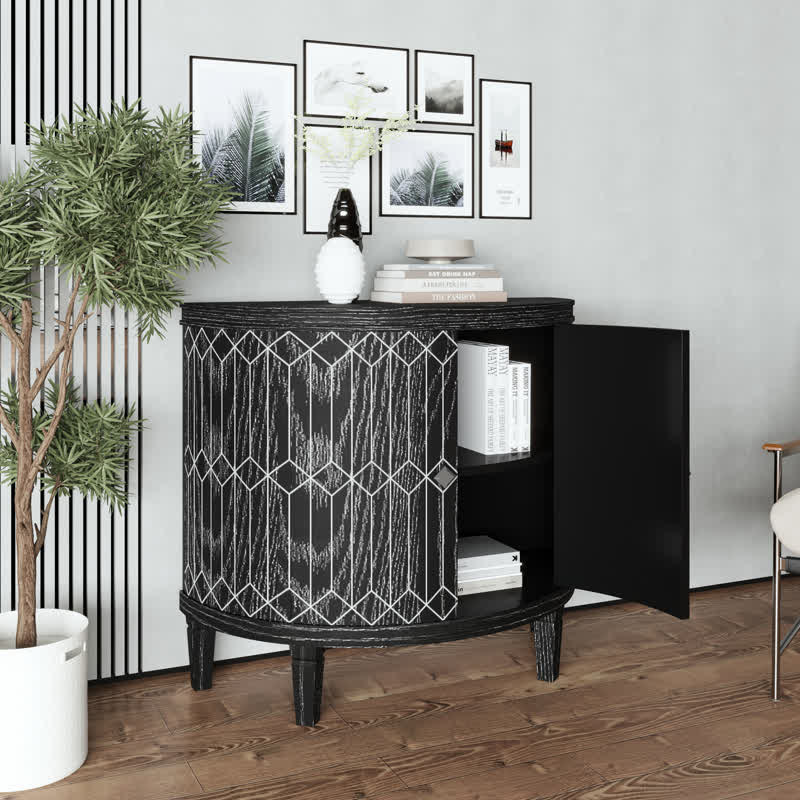 Wooden Accent Cabinet Storage Sideboard