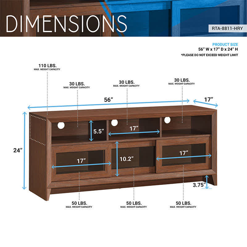 TV Stand Up to 60" Storage Table