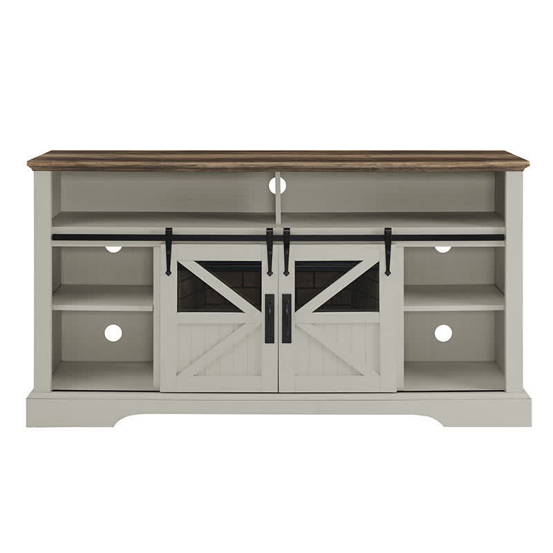 60" Electric Fireplace Farmhouse Sideboard