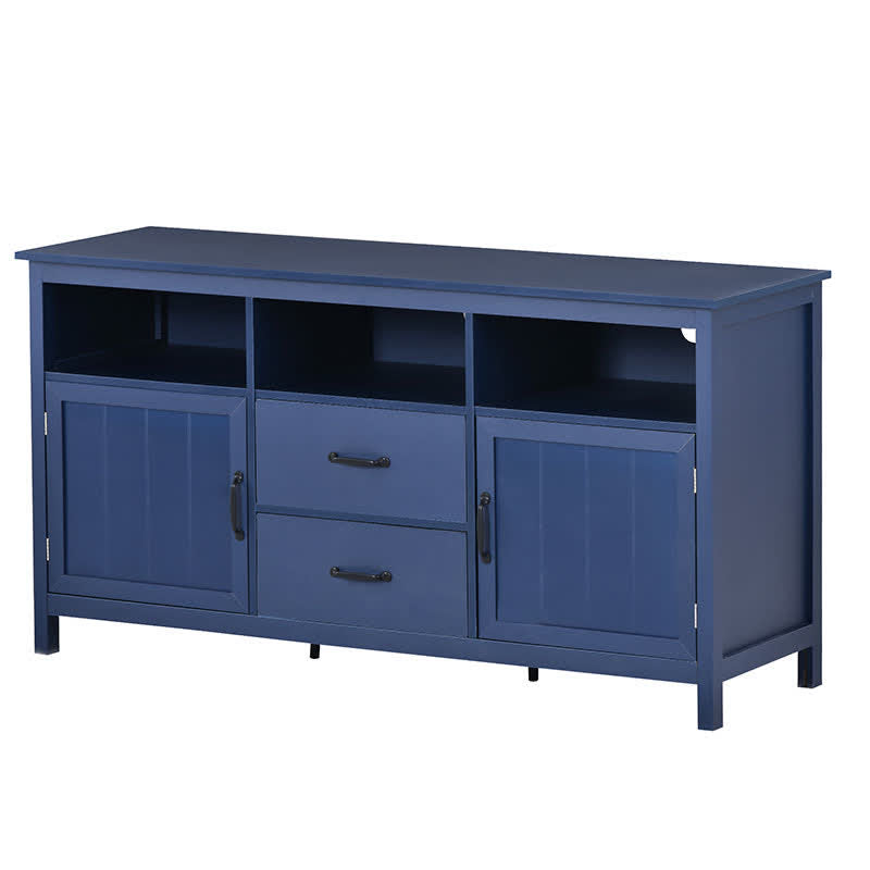 Drawers Cabinet TV Stand Navy Blue