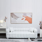 Grain Fleece Fabric Sofa Pillows Set