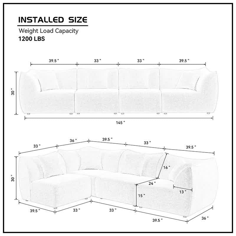 Small Space Free Combination Sectional Sofa