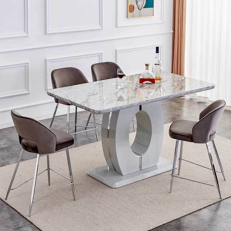 Luxury Dining Table Kitchen Furnitures Gray