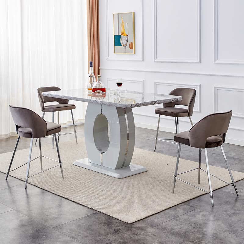 Luxury Dining Table Kitchen Furnitures Gray