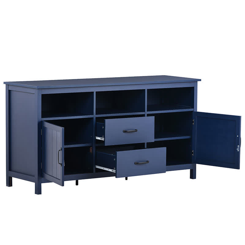 Drawers Cabinet TV Stand Navy Blue